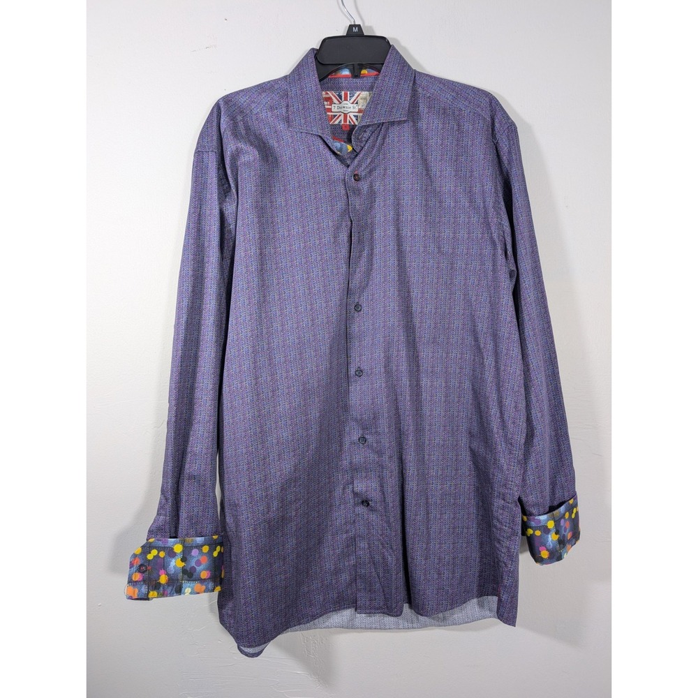 7 Downie St‎ Couture Shirt Mens 6 US XL Long Sleeve Flip Cuff Button Up
